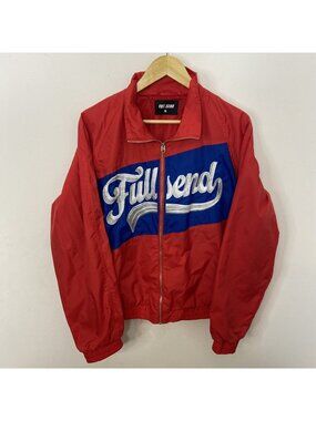 Full Send Men L Jacket Nelk Boys Red Embroidered